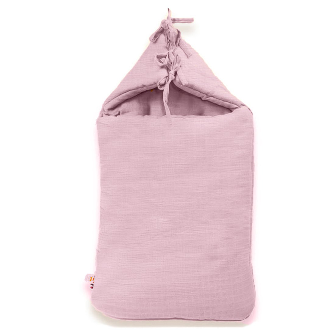 Babynest van roze biologisch katoen