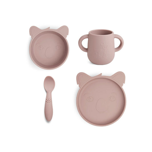 Lykke siliconen dinerset 4-pack Koala