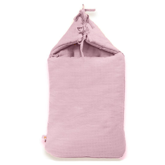 Babynest van roze biologisch katoen