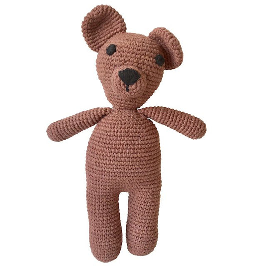 Luna-Leena hond Bella knuffel bruin - biologisch katoen