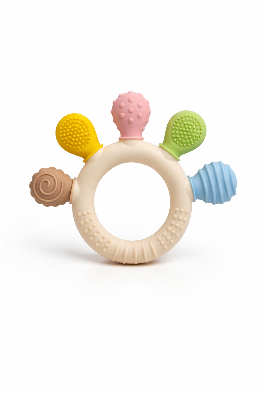 Siliconen bijtring – BPA-vrij verzachtende bijtring (3+ maanden)